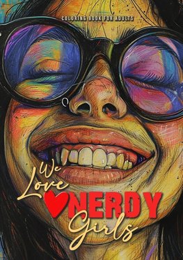 We love nerdy Girls coloring book for adults