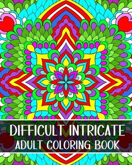 Difficult Intricate Adult Coloring Book