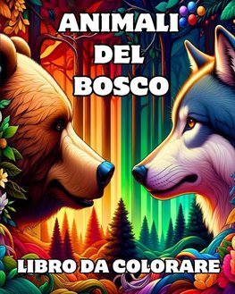 Animali del Bosco Libro da Colorare