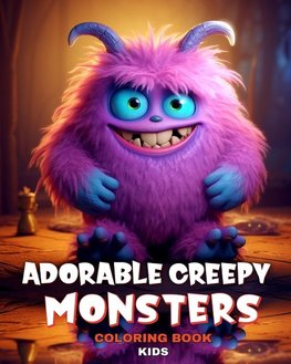 Adorable Creepy Monsters Coloring Book for Kids