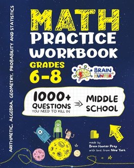 Math Practice Workbook Grades 6-8