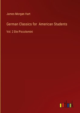 German Classics for  American Students