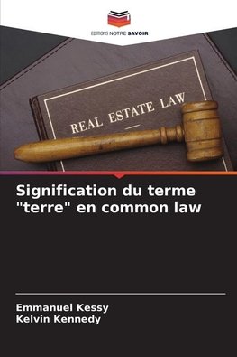 Signification du terme "terre" en common law