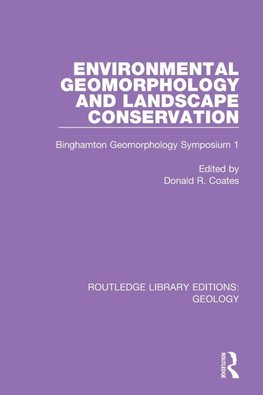 Environmental Geomorphology and Landscape Conservation