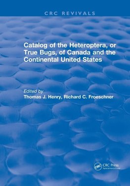 Catalog of the Heteroptera or True Bugs, of Canada and the Continental United States