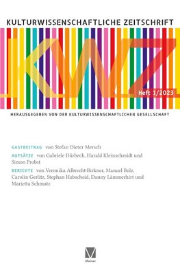 Kulturwissenschaftliche Zeitschrift 1/2023