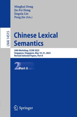 Chinese Lexical Semantics