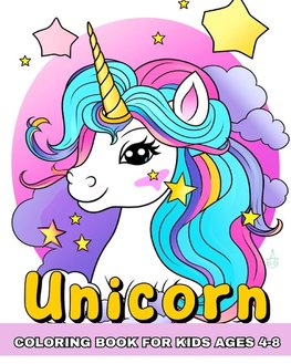 Unicorn Coloring Book for Kids Ages 4-8