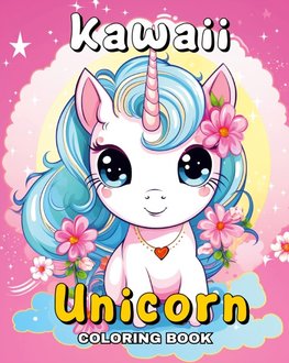 Kawaii Unicorn Coloring Book