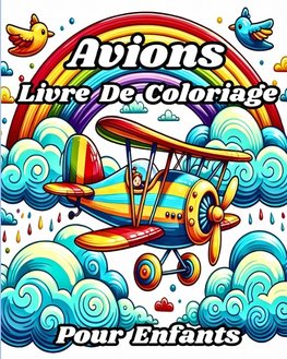 Livre de Coloriage Avions pour enfants