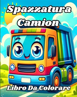 Spazzatura Camion Libro da colorare