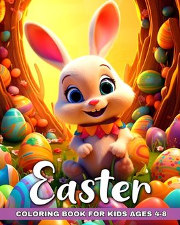 Easter Coloring Book for Kids Ages 4-8