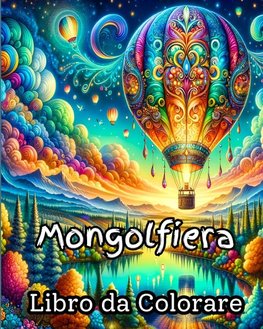 Libro da Colorare Mongolfiera