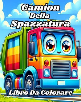 Libro da Colorare dei Camion della Spazzatura