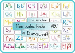 Mein buntes Kinder-ABC Druckschrift mit Umlauten, Doppellauten und Sp, St, Sch und Pf