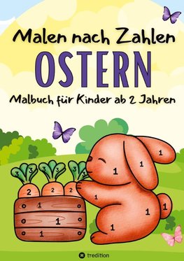 Malbuch Malen nach Zahlen Ostern Malbuch für kleine Mädchen und Jungen Ostergeschenk für Kinder 2-4 Jahren