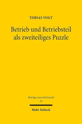 Betrieb und Betriebsteil als zweiteiliges Puzzle