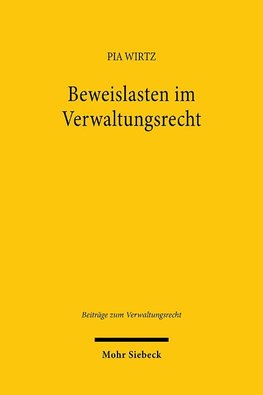 Beweislasten im Verwaltungsrecht