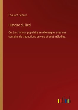 Histoire du lied