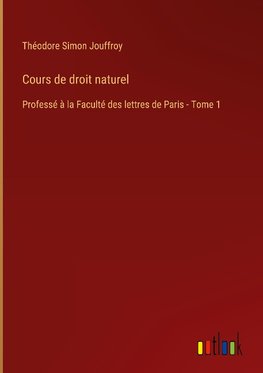 Cours de droit naturel