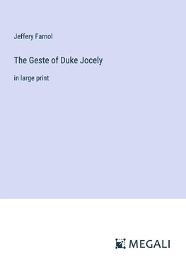 The Geste of Duke Jocely