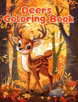 Deers Coloring Book