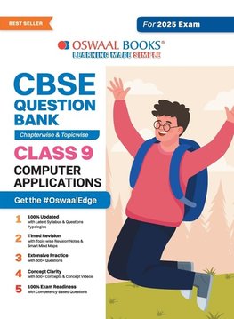 Oswaal CBSE Question Bank Class 9 Computer Application, Chapterwise and Topicwise Solved Papers For 2025 Exams