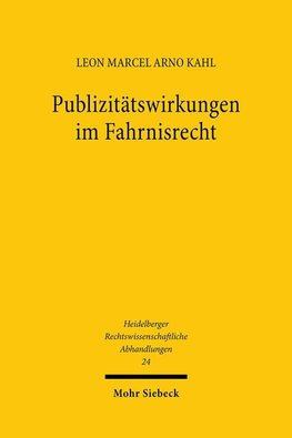 Publizitätswirkungen im Fahrnisrecht