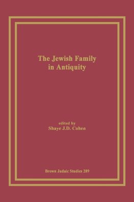 The Jewish Family in Antiquity