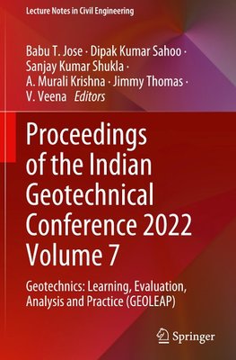 Proceedings of the Indian Geotechnical Conference 2022 Volume 7