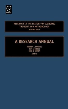 Research in the History of Economic Thought and Methodology Volume 25-A