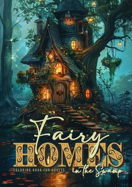 Fairy Homes in the Swamp Coloring Book for Adults