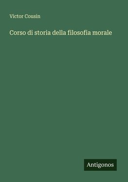 Corso di storia della filosofia morale