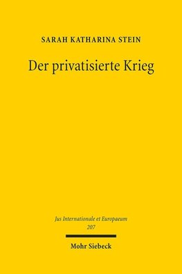 Der privatisierte Krieg