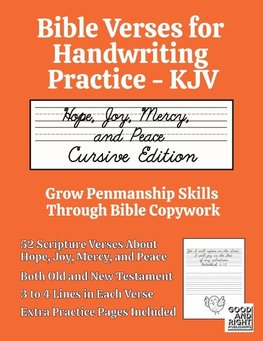 Bible Verses for Handwriting Practice - KJV