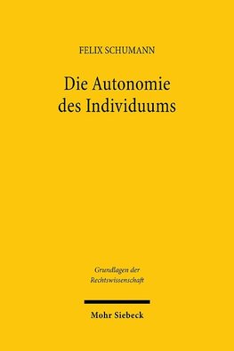 Die Autonomie des Individuums