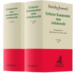 Erfurter Kommentar zum Arbeitsrecht (25. Auflage) und Kommentar zum europäischen Arbeitsrecht (5. Auflage) - Set