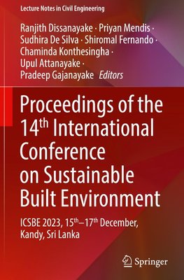 Proceedings of the 14th International Conference on Sustainable Built Environment