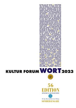 Kultur Forum Wort 2023 Sonderausgabe