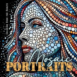 Mosaic Portraits Coloring Book for Adults