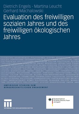 Evaluation des freiwilligen sozialen Jahres und des freiwilligen ökologischen Jahres