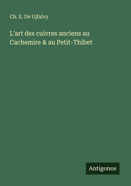 L'art des cuivres anciens au Cachemire & au Petit-Thibet