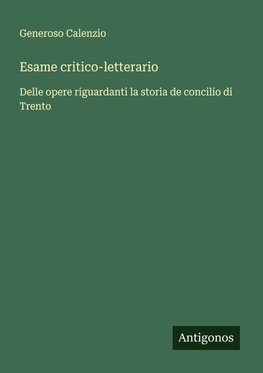 Esame critico-letterario