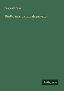 Diritto internazionale privato