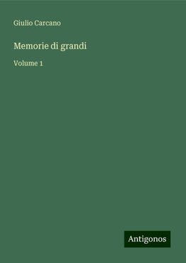 Memorie di grandi