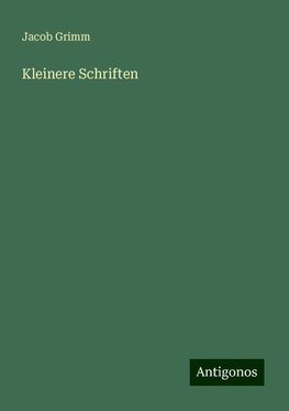 Kleinere Schriften