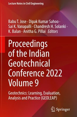 Proceedings of the Indian Geotechnical Conference 2022 Volume 9