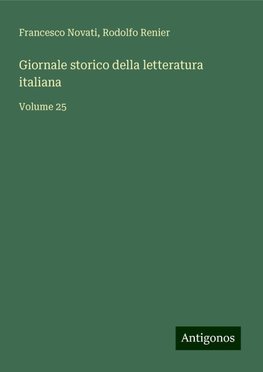 Giornale storico della letteratura italiana