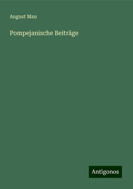 Pompejanische Beiträge