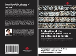 Evaluation of the adhesion of steel bars to air-entrained concrete